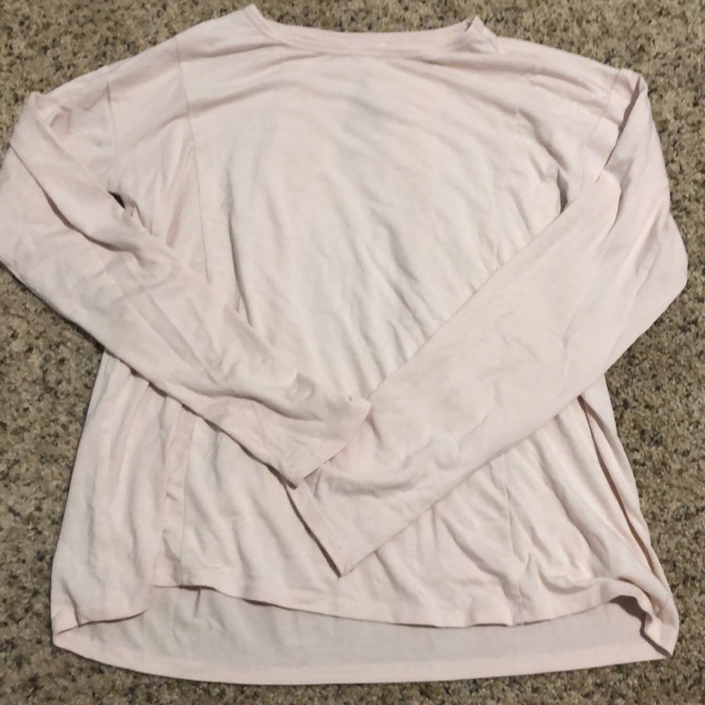 Light pink Athleta Girl long sleeve